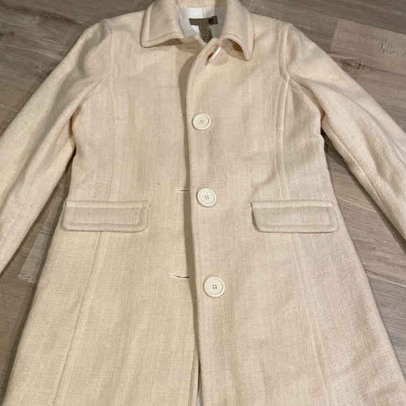 Forever 21 Jackets & Blazers - Women’s Vintage Forever 21 Beige Pea Coat L 95%wool Blend